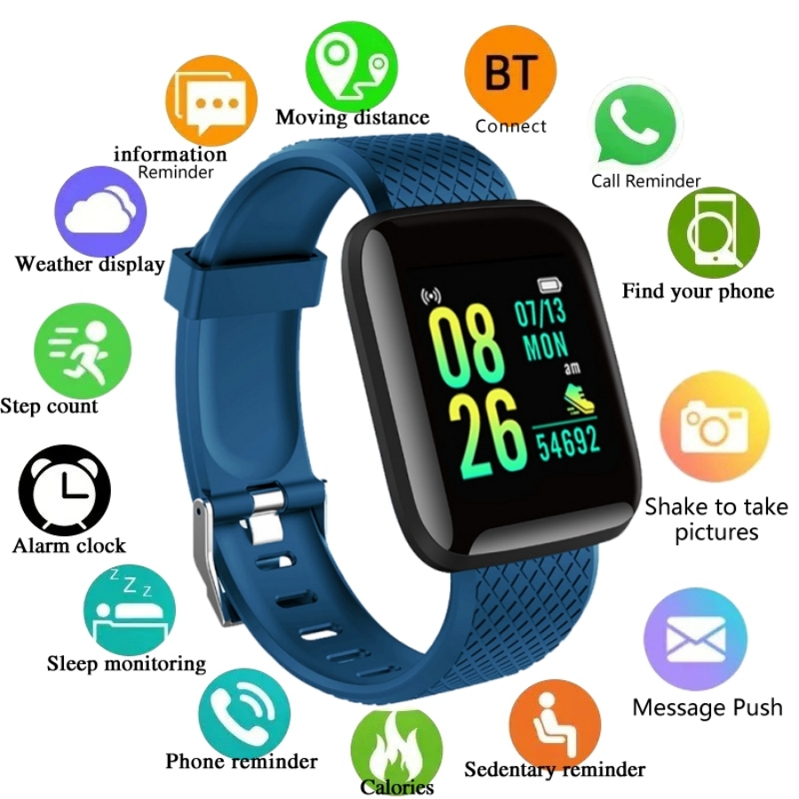 Health Wellness Bracelet - Sport Smartwatch Bracciale fitness Controllo musicale