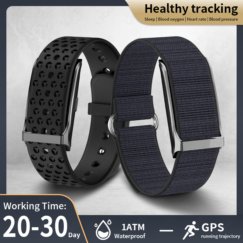 Health Wellness Bracelet - LIGE Smart Watch Frequenza cardiaca Monitor