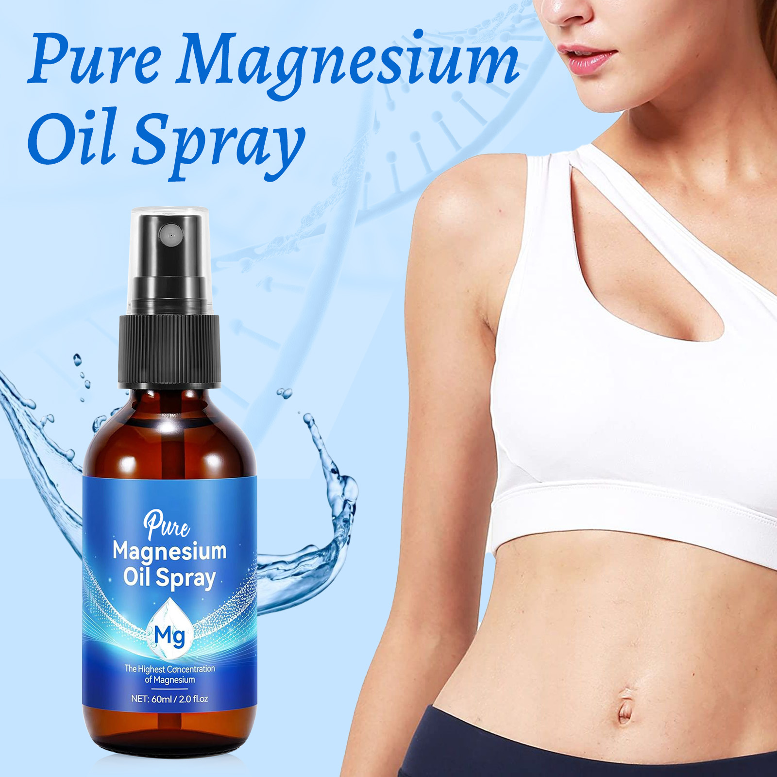 Bath Salts Magnesium - Olio di magnesio naturale 60ml -