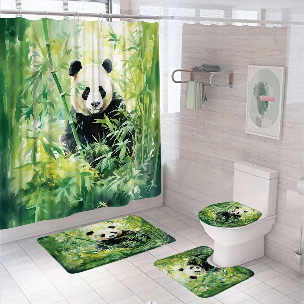 4Pc acquerello verde bambù ten - Bamboo Bath Mat recensione e prezzo